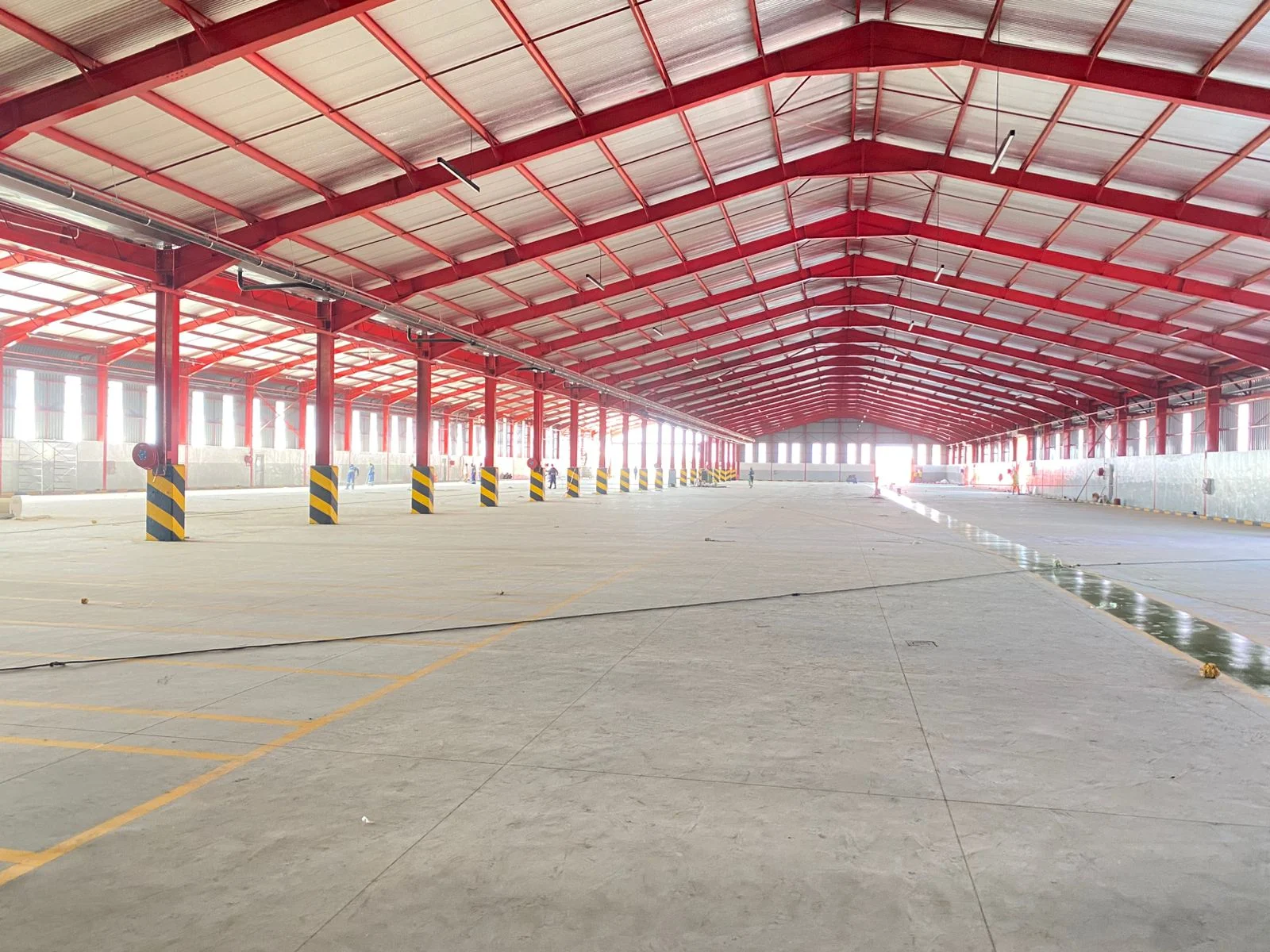 Shanga structural steel roof at Equator works